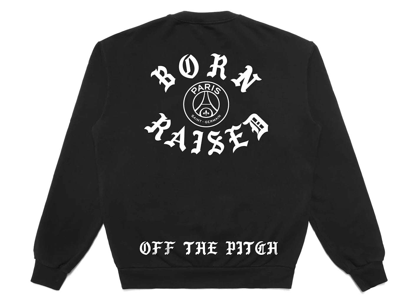 Born X Raised x PSG Off The Pitch Crewneck Black