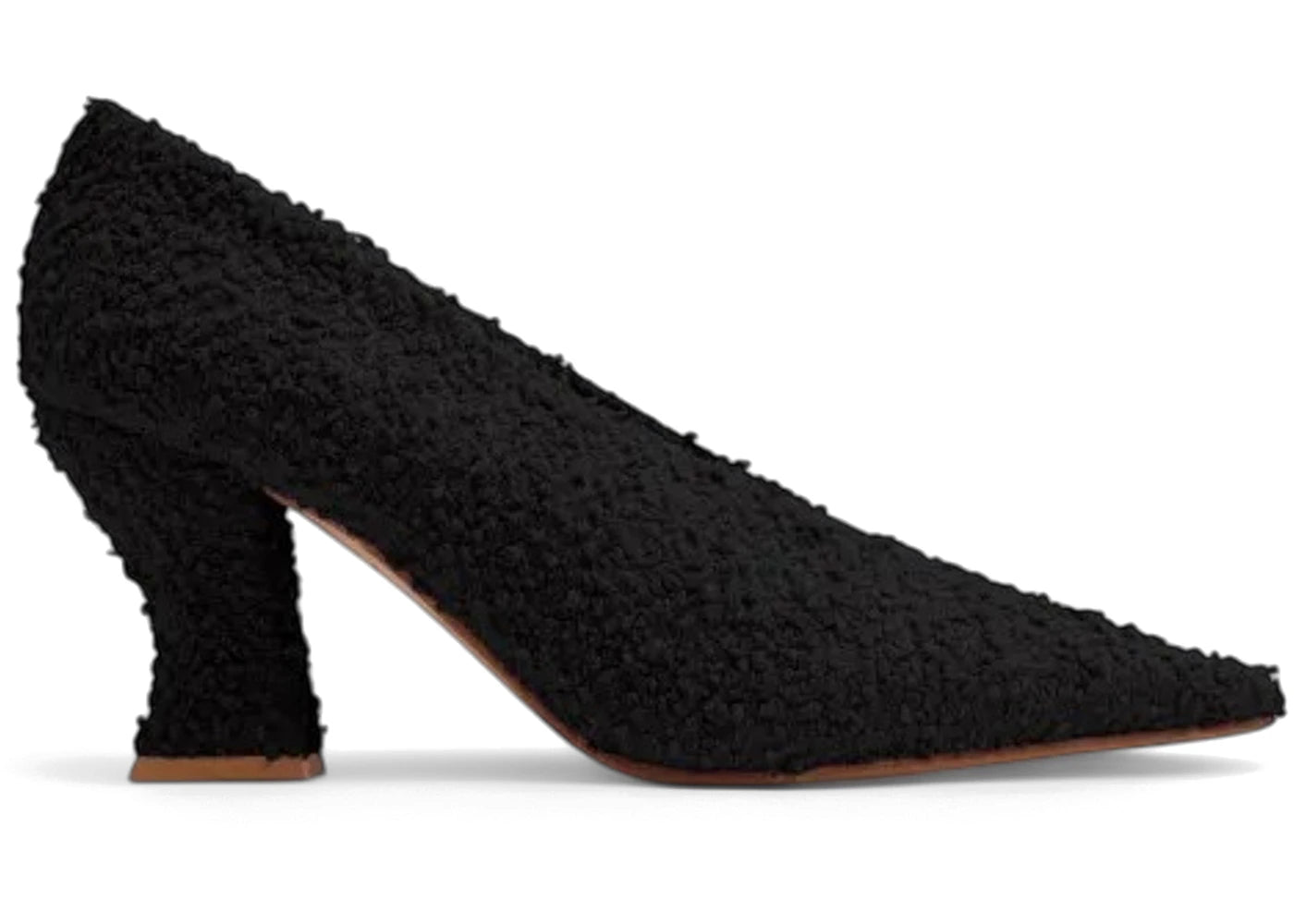 Bottega Veneta Almond Tweed Pumps Black (Women's)