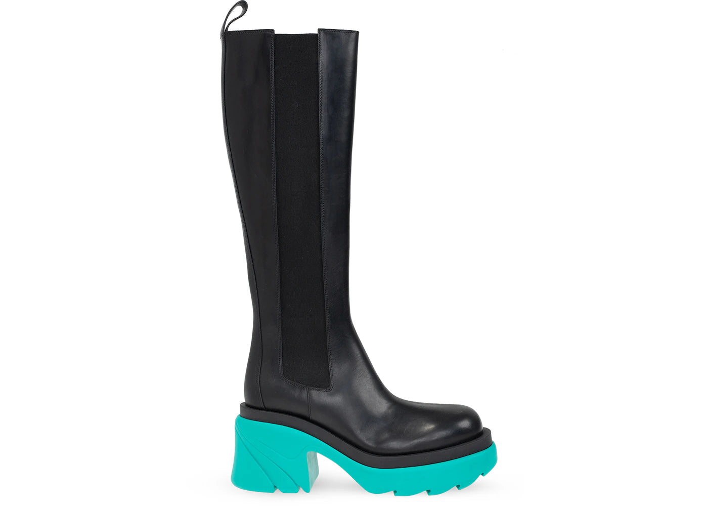 Bottega Veneta Leather Heel Boot Black Water (Women's)