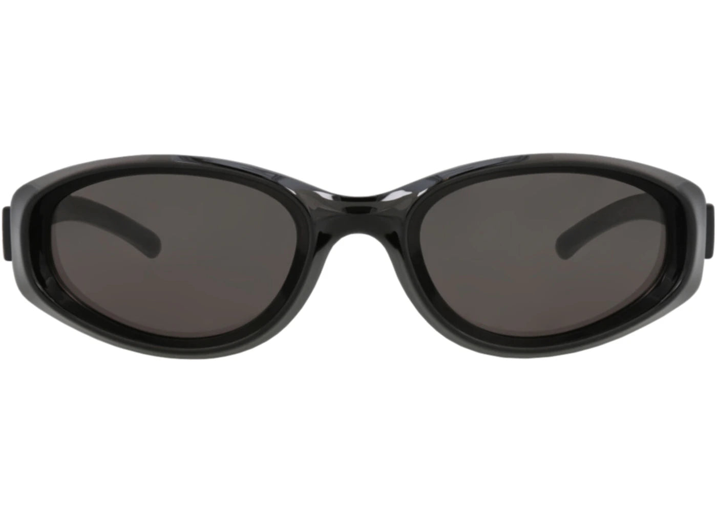 Bottega Veneta Round-Frame Injection Sunglasses Black Black Grey (BV1210S-30014365-003)