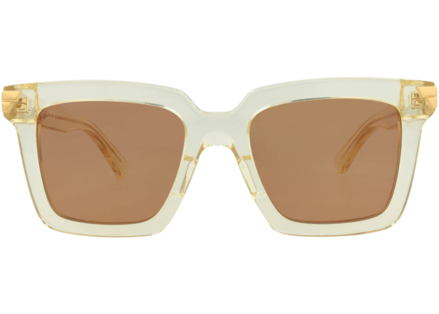 Bottega Veneta Square-Frame Acetate Sunglasses Beige Beige Brown (BV1005S-30008310-005)