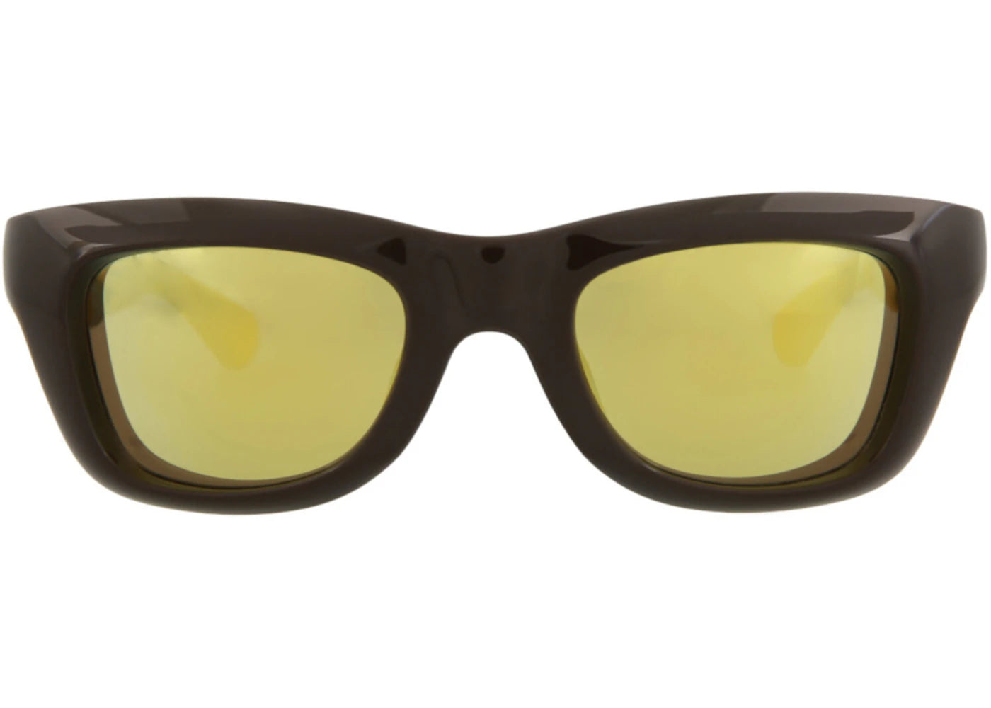 Bottega Veneta Square-Frame Injection Sunglasses Brown Brown Gold (BV1183S-30013672-002)