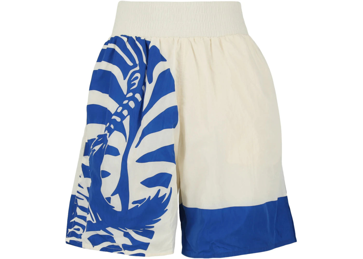 Bottega Veneta Tropical Print Shorts Ivory Blue