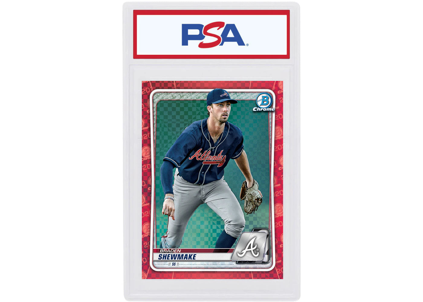 Braden Shewmake 2020 Bowman Chrome X Red X-Fractor 1/1 #BCP-219 (PSA or BGS Graded)