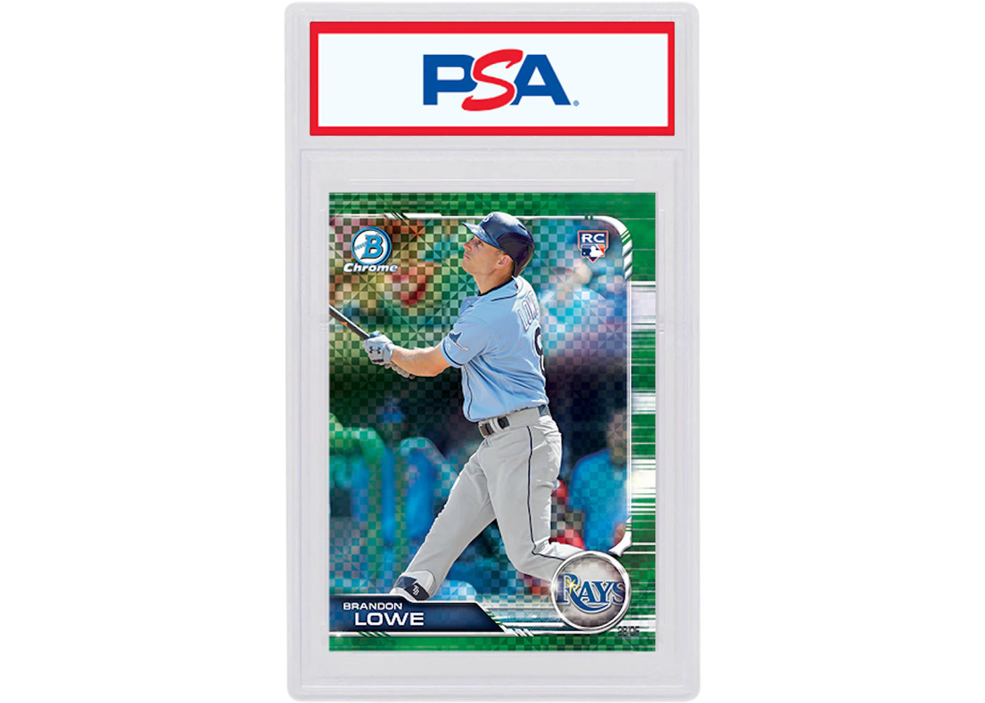Brandon Lowe 2019 Bowman Chrome X Rookie Green X-Fractor /31 #10 (PSA or BGS Graded)
