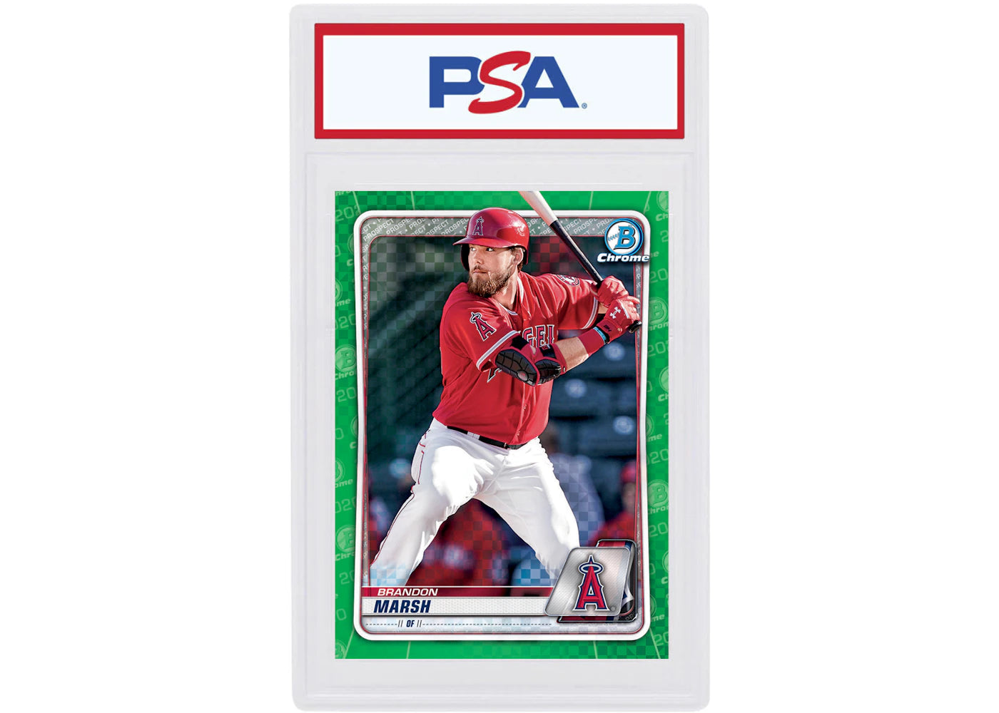 Brandon Marsh 2020 Bowman Chrome X Green X-Fractor /31 #BCP-166