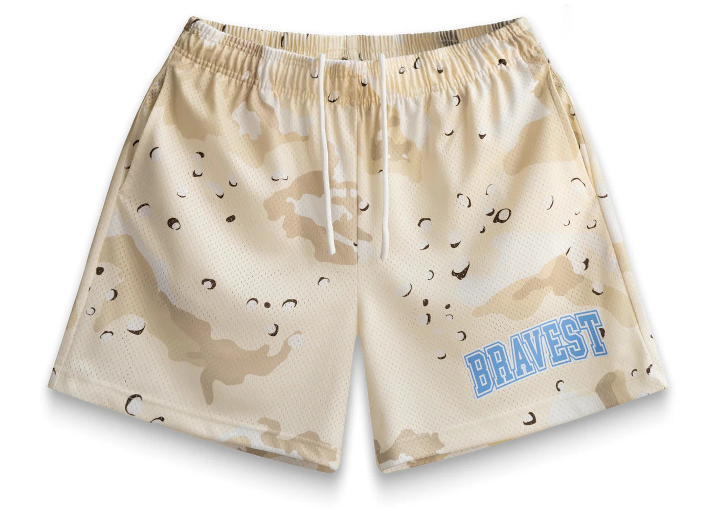 Bravest Studios Tan Chip Camo Shorts Tan