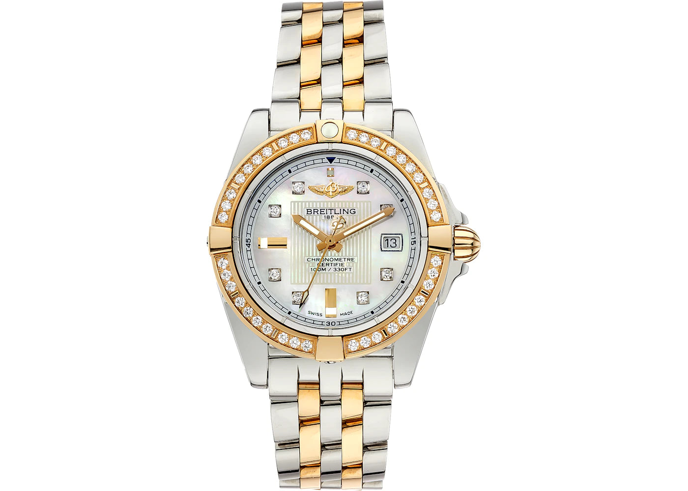 Breitling Galactic 32 Mother of Pearl Diamond Dial C71356LA-A712