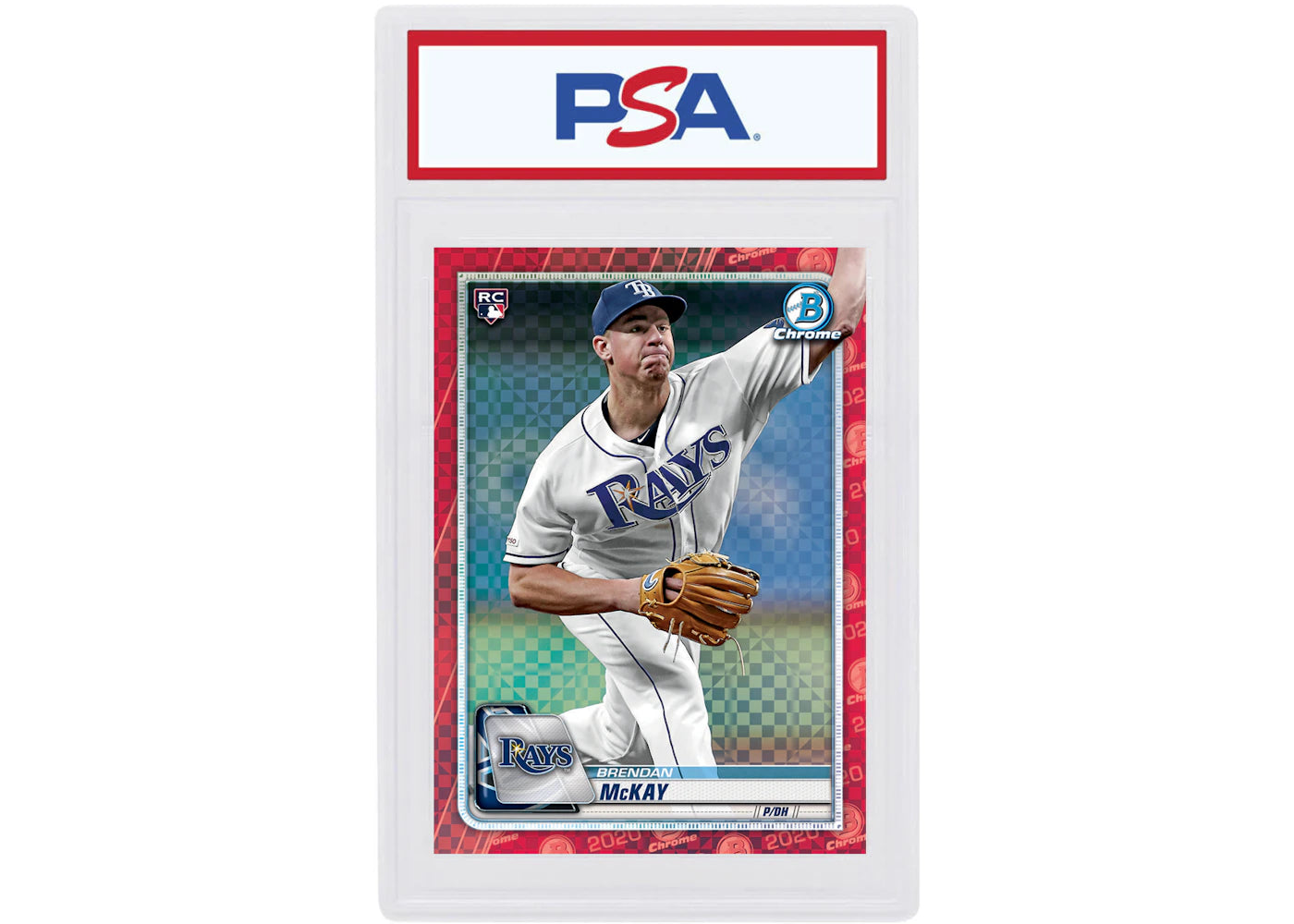 Brendan McKay 2020 Bowman Chrome X Rookie Red X-Fractor 1/1 #80 (PSA or BGS Graded)