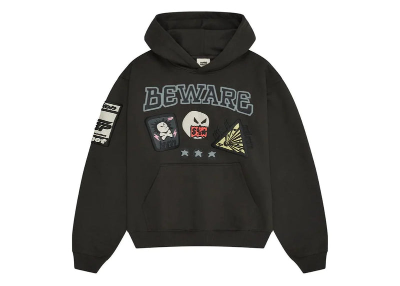 Broken Planet Beware Hoodie Black - Side Kicks