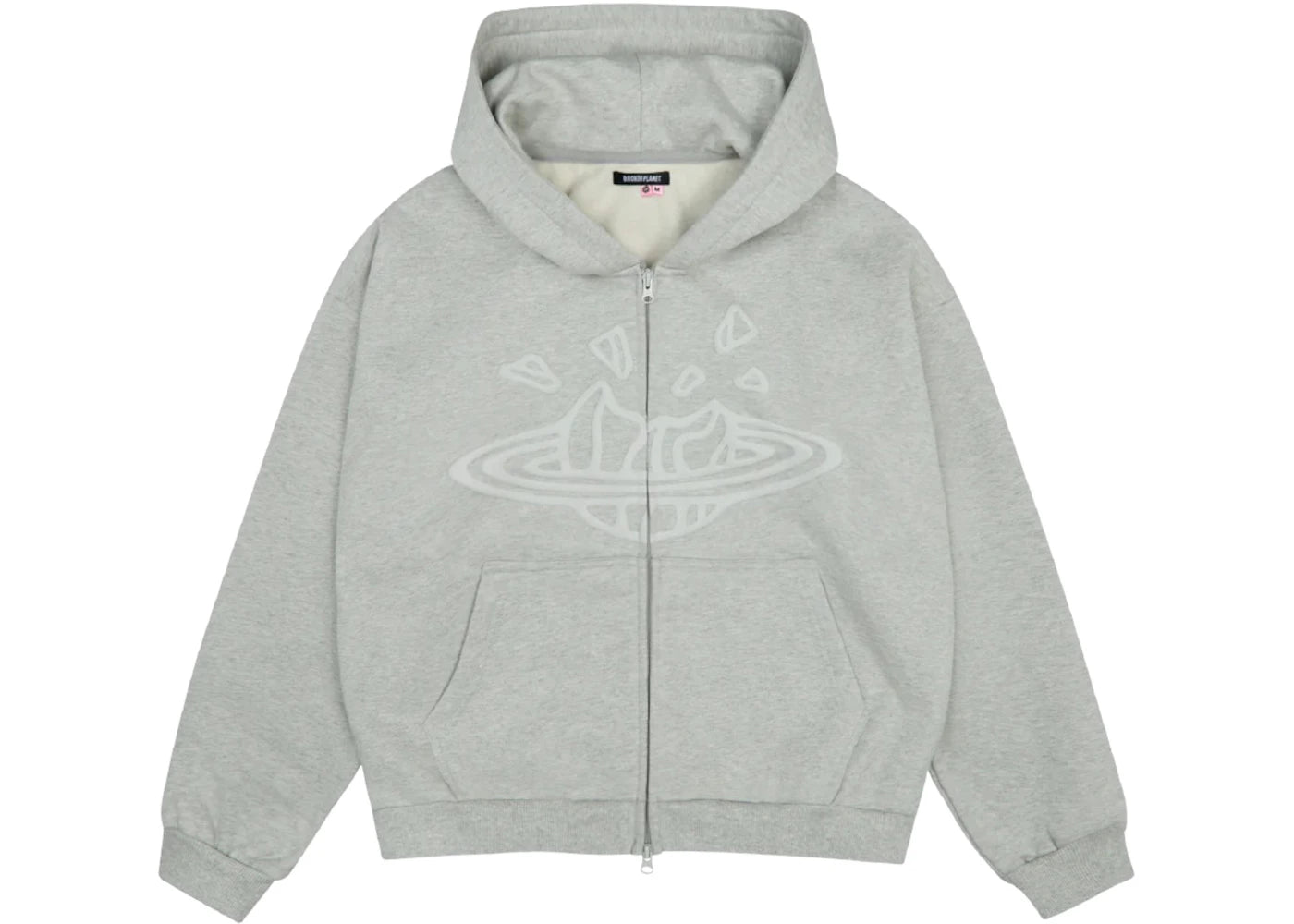 Broken Planet Broken Planet Zip Up Hoodie Ash Heather Grey