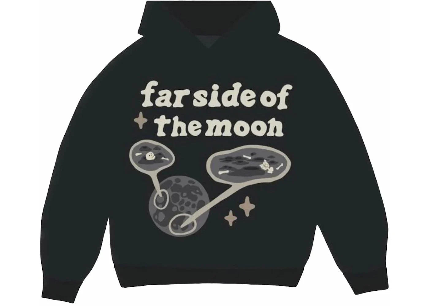 Broken Planet Far Side of the Moon Hoodie Soot Black - Side Kicks