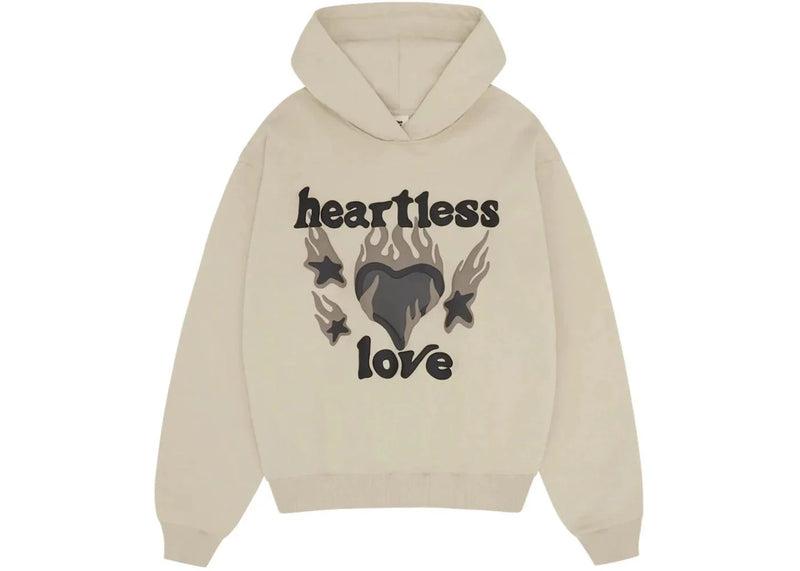 Broken Planet Heartless Love Hoodie Bone White - Side Kicks