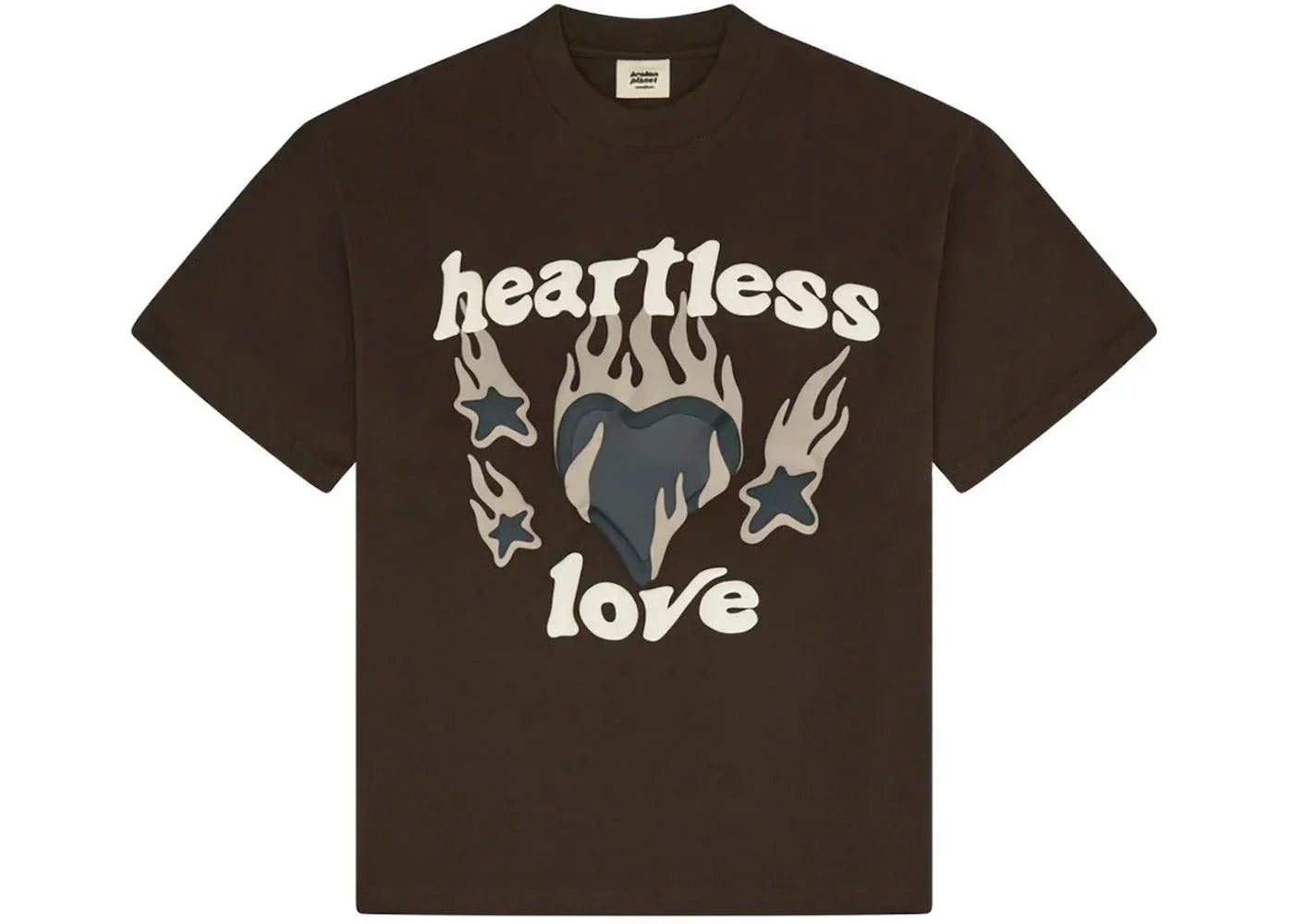 Broken Planet Heartless Love T-shirt Mocha Brown - Side Kicks