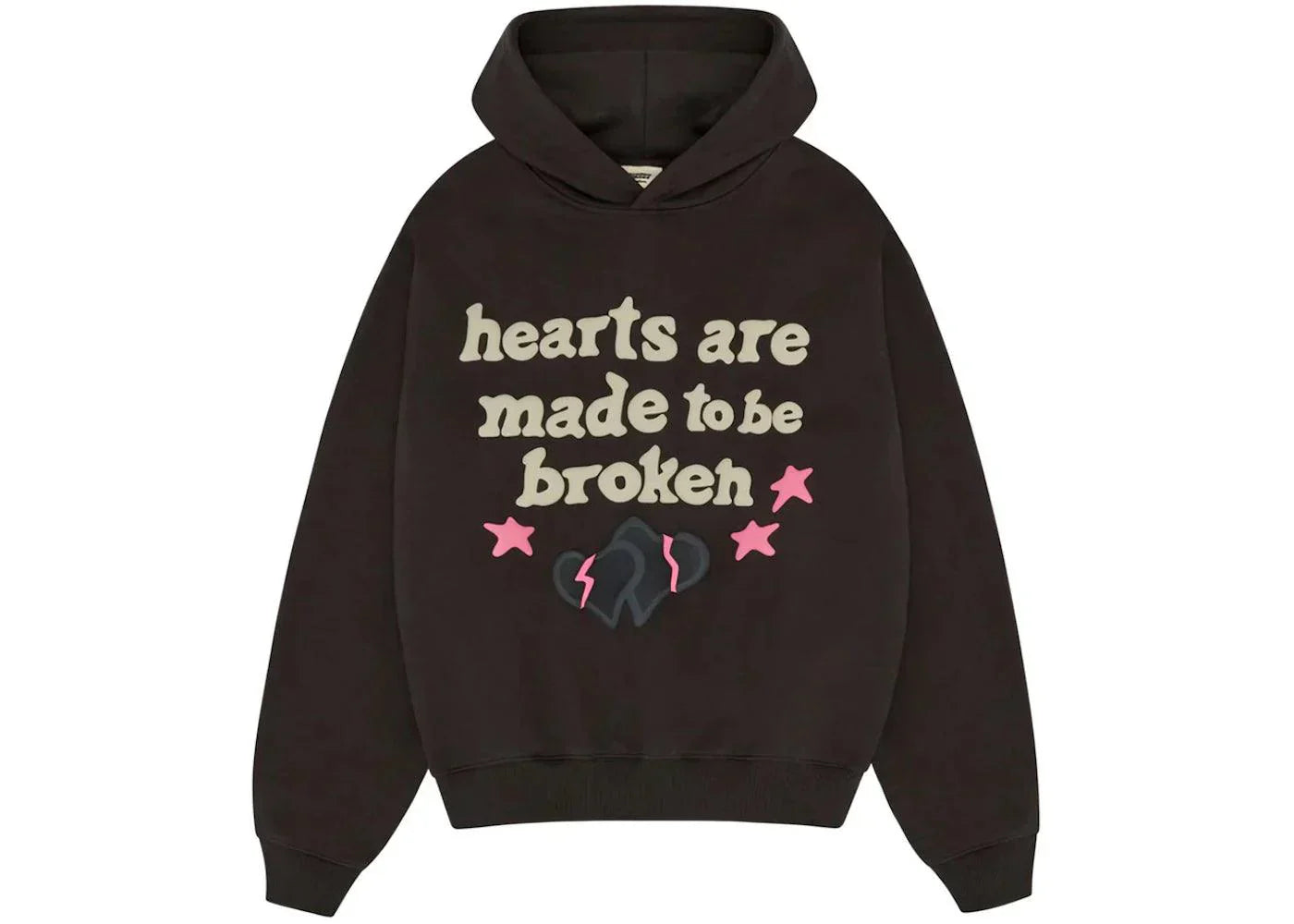 Broken Planet Hearts Are Made To Be Broken Hoodie Soot Black - Side Kicks