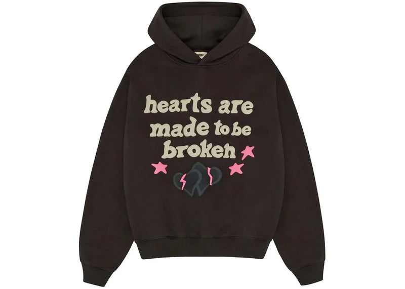 Broken Planet Hearts Are Made To Be Broken Hoodie Soot Black - Side Kicks