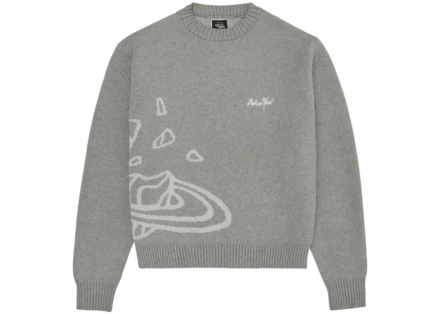 Broken Planet Knit Sweater Heather Grey
