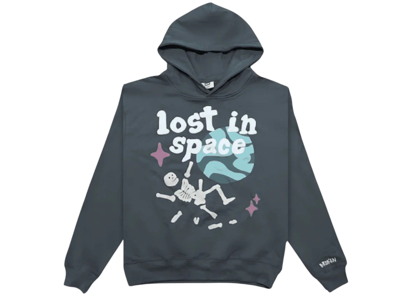 Broken Planet Lost in Space Hoodie Soot Black