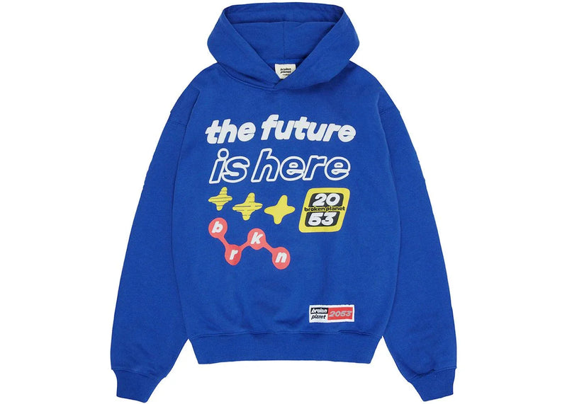 Broken Planet The Future Is Here Hoodie Deep Blue - Side Kicks