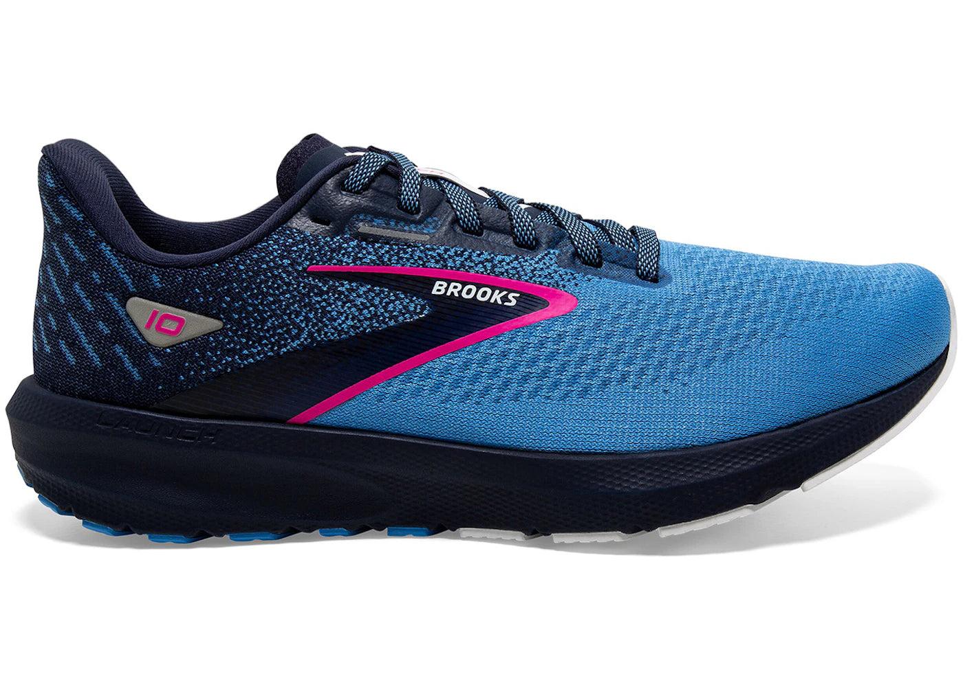 Brooks Launch 10 Peacoat Marina Blue Pink Glo (Women's)