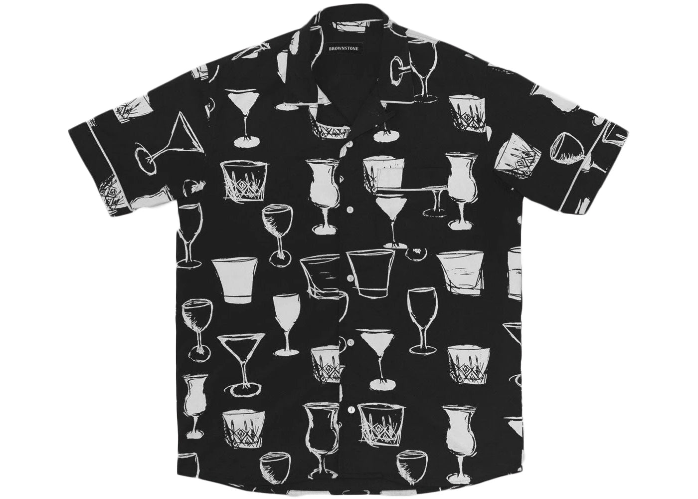 Brownstone Club Collar Shirt Black