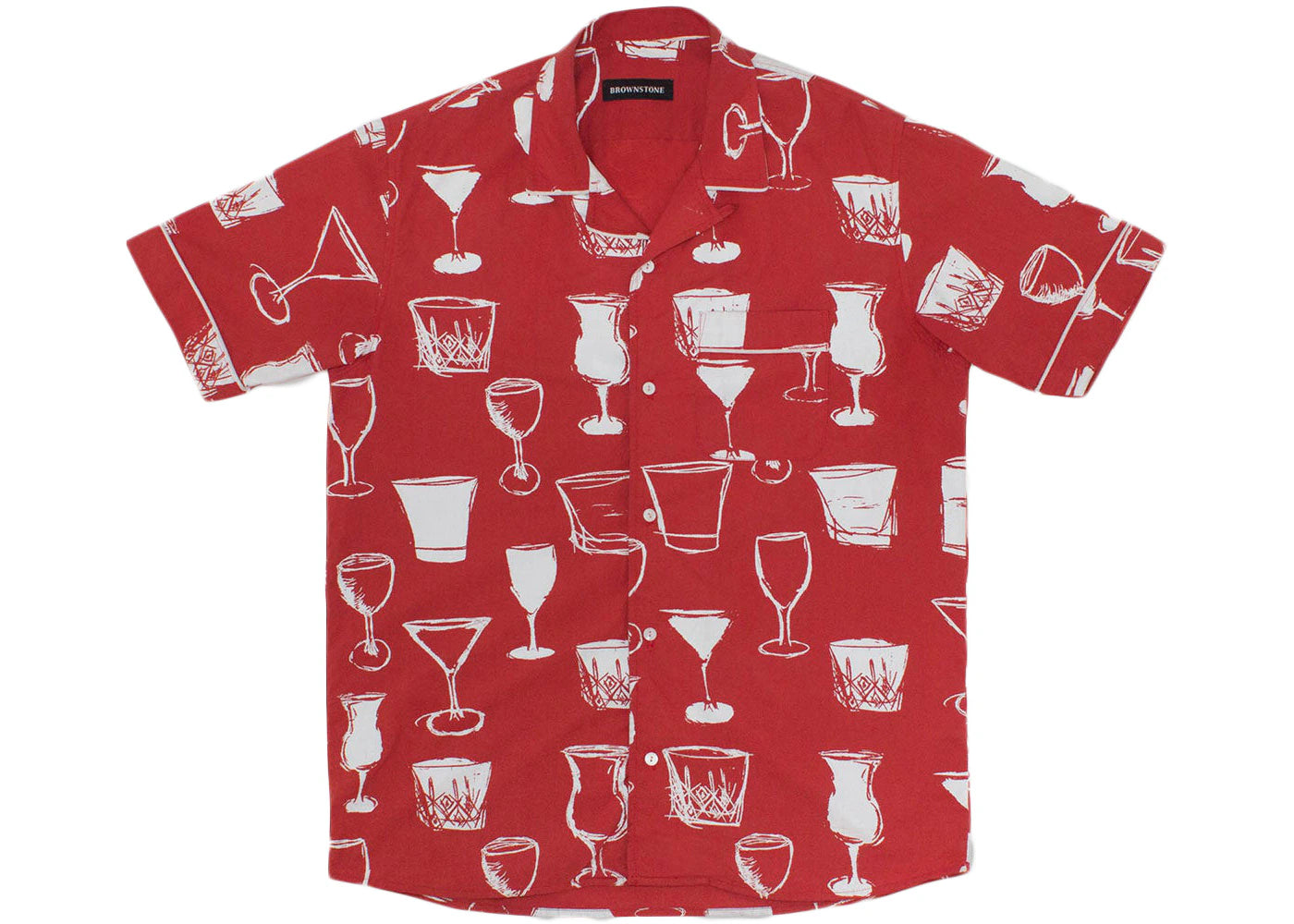 Brownstone Club Collar Shirt Red