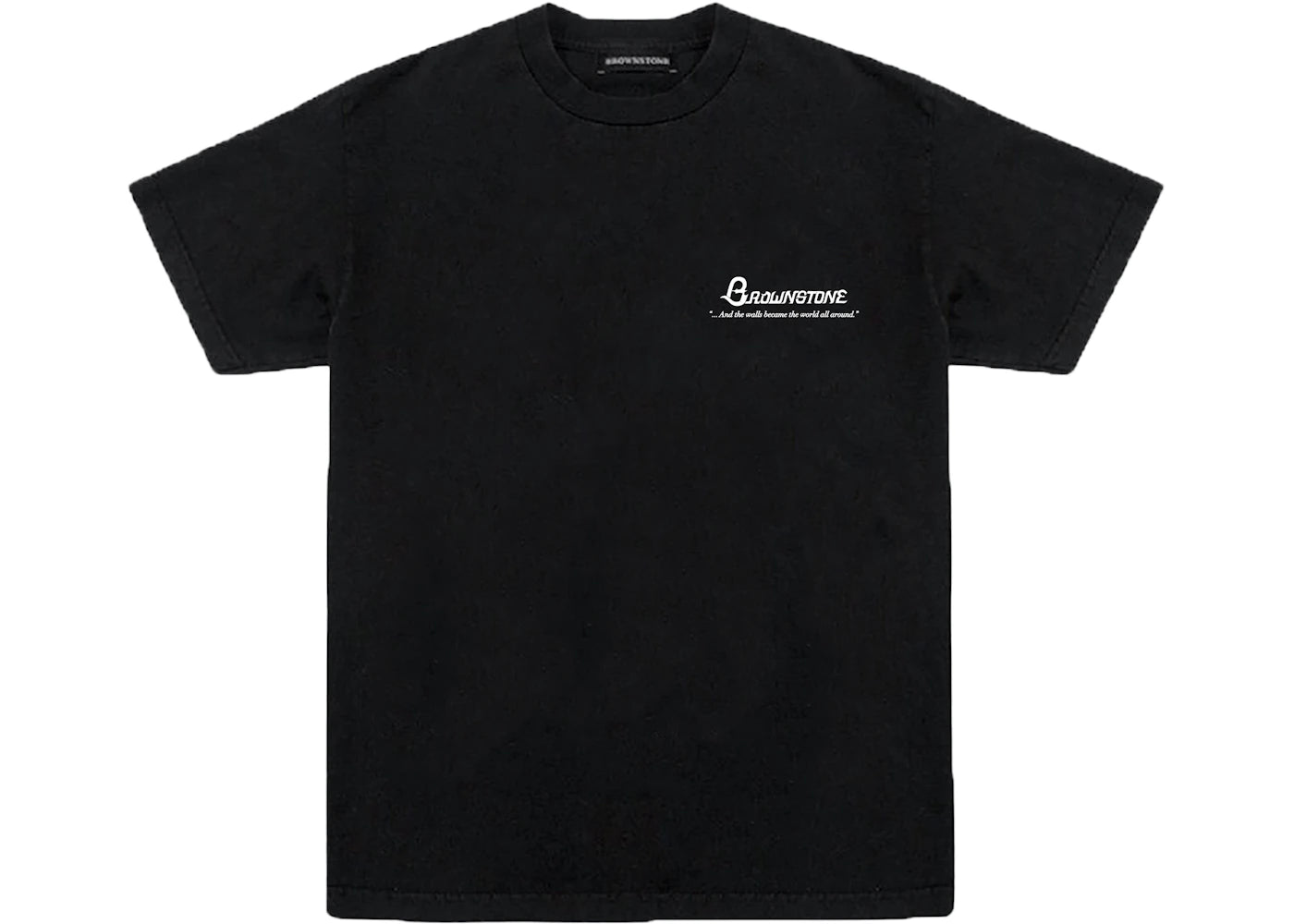 Brownstone Embroidered Cut & Sew Readymade 01 Tee Black