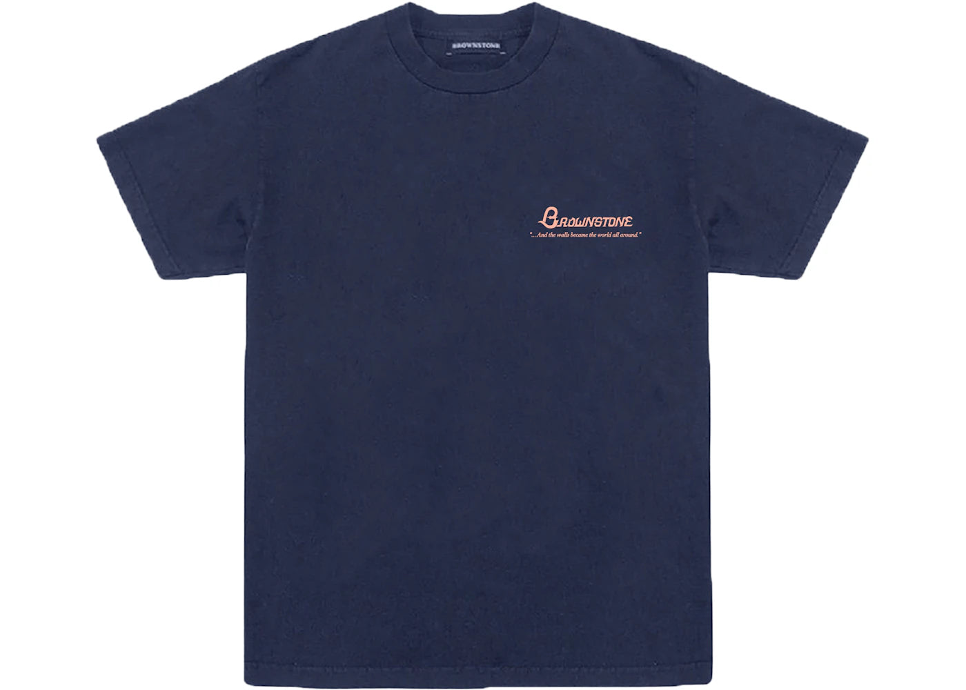 Brownstone Embroidered Cut & Sew Readymade 01 Tee Navy