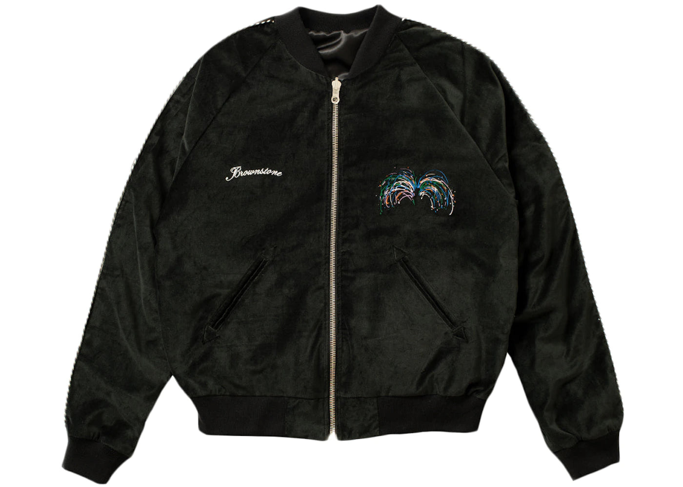 Brownstone Reversible Sukajan Jacket Black