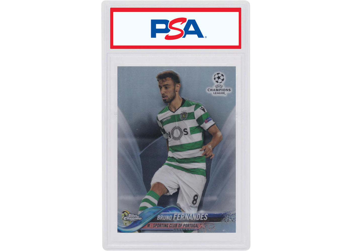 Bruno Fernandes 2018 Topps Chrome UEFA Champions League Refractor #66 (PSA or BGS Graded)