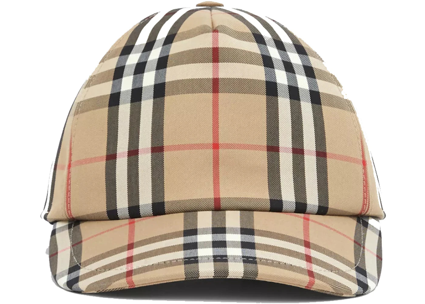 Burberry Baseball Cap Logo Applique Vintage Check Archive Beige