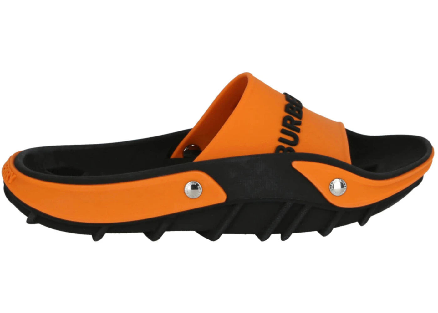 Burberry Bucklow Slides Black Orange (Women's)