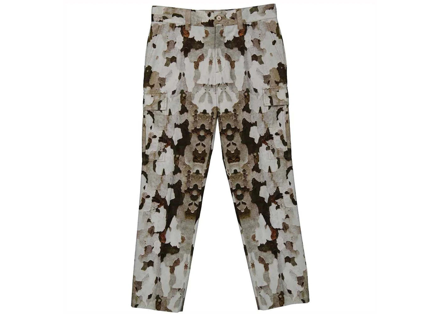 Burberry Camouflage Print Cargo Trousers Honey