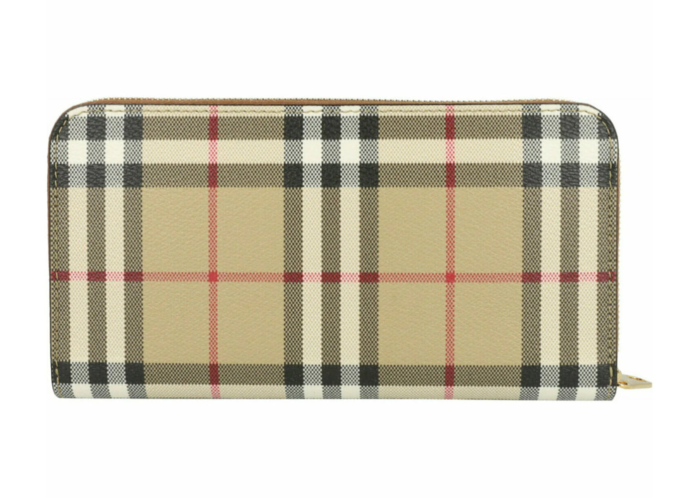 Burberry Check Zip Wallet Vintage Check Briar Brown