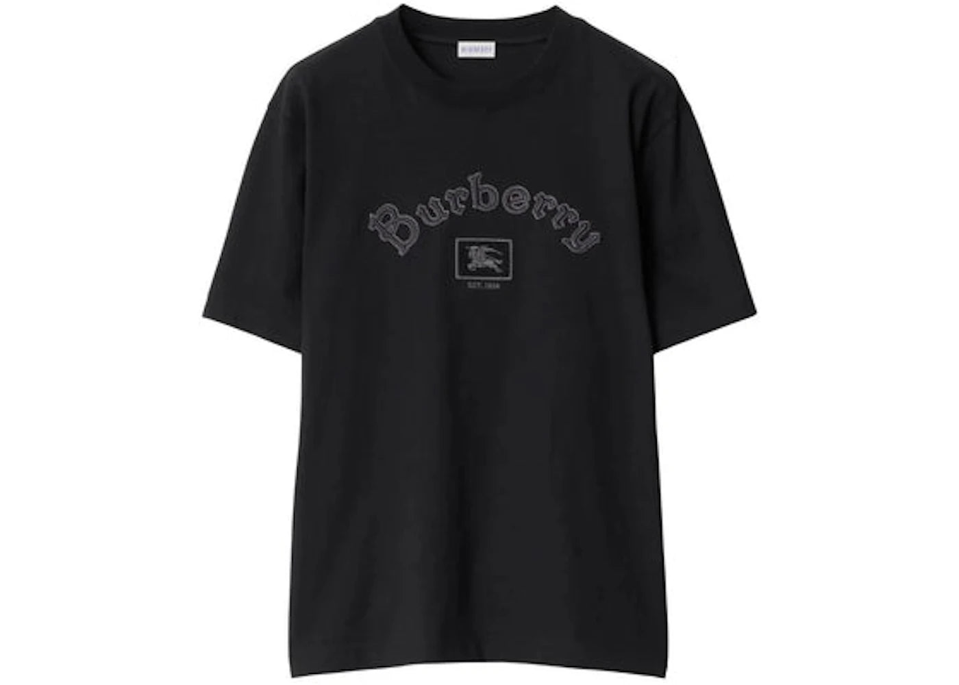 Burberry Crew Neck Short Sleeve T-shirt Black