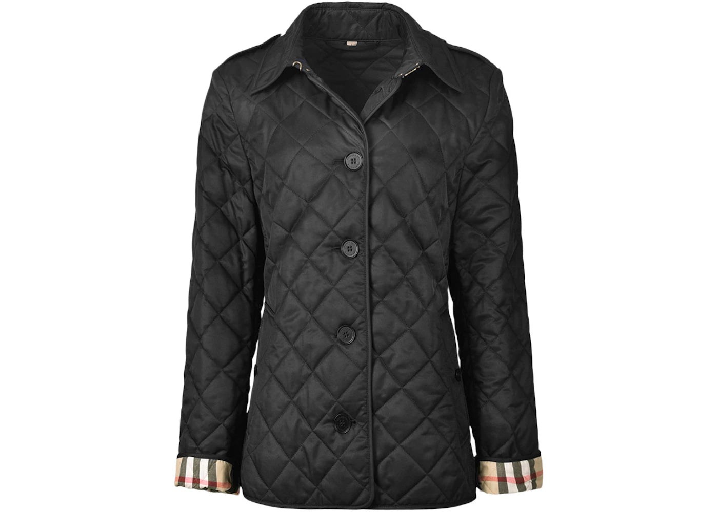 Burberry Diamond Quilted Jacket Black