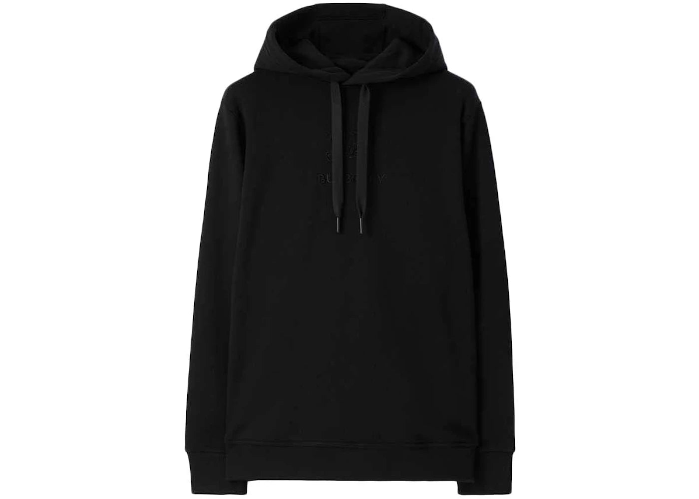 Burberry Embroidered EKD Cotton Hoodie Black/Black