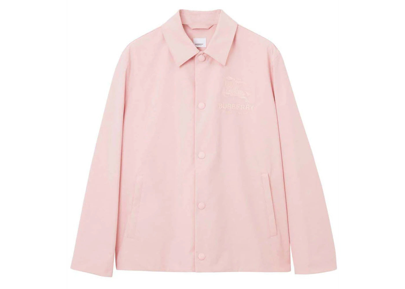 Burberry Embroidered Ekd Logo Jacket Pink