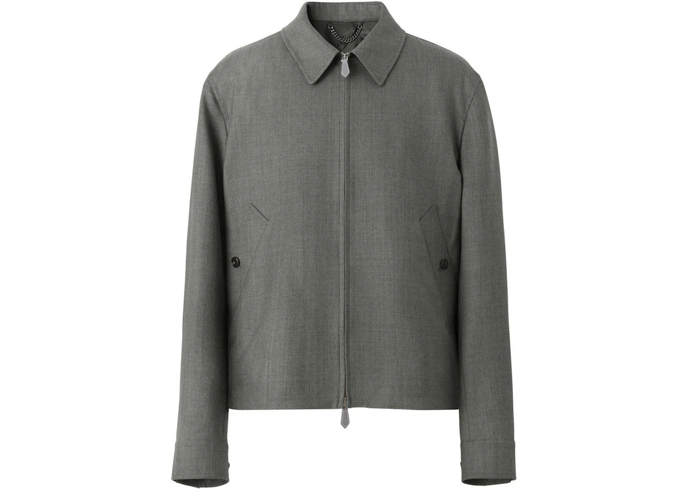 Burberry Harrington Zipped Jacket Grey