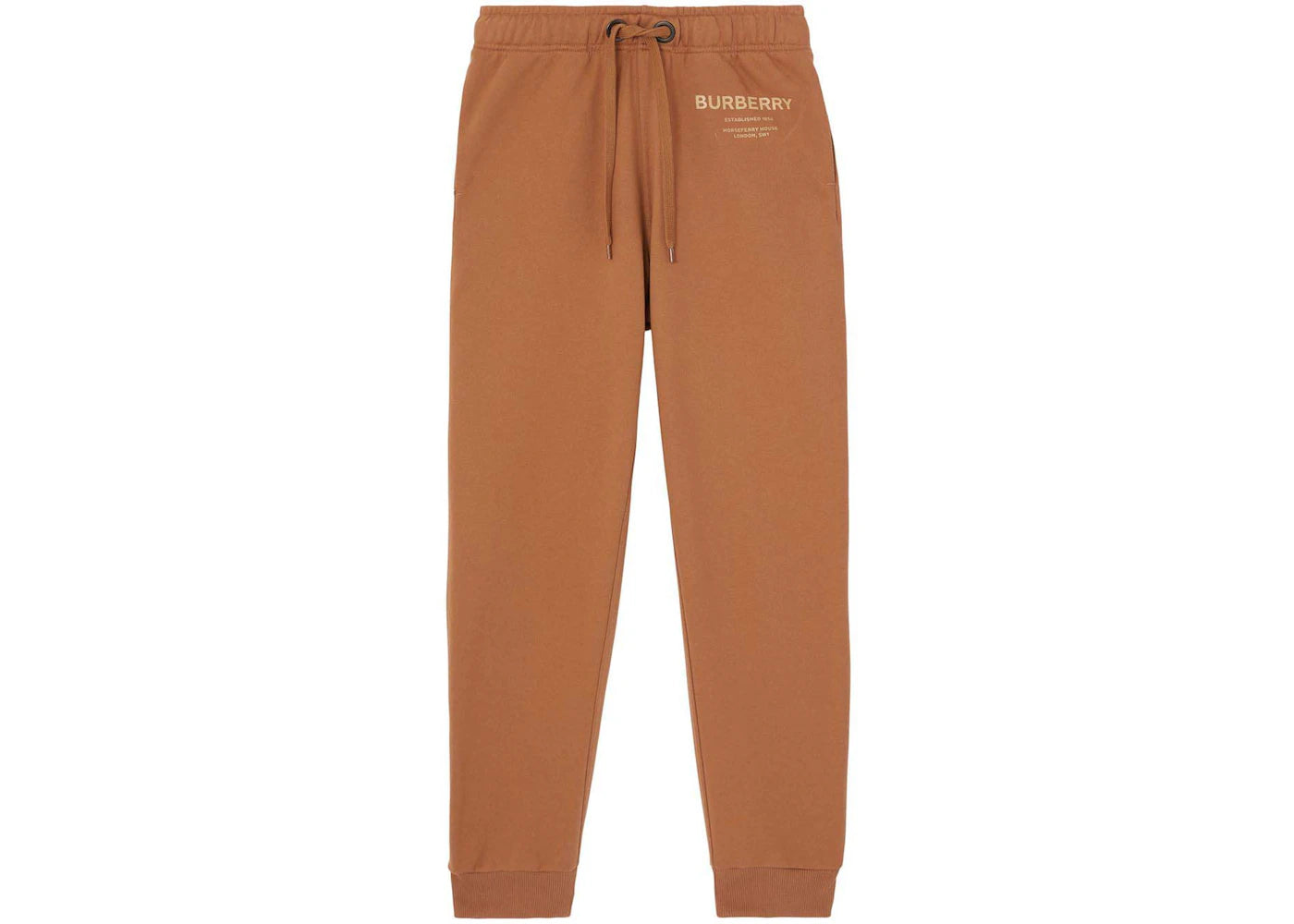 Burberry Horseferry Print Cotton Sweatpants Brown