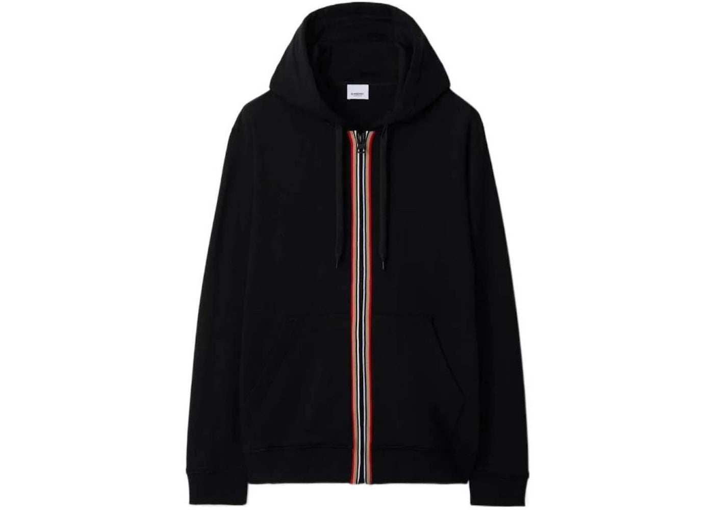 Burberry Hove Stripe Zip Hoodie Black
