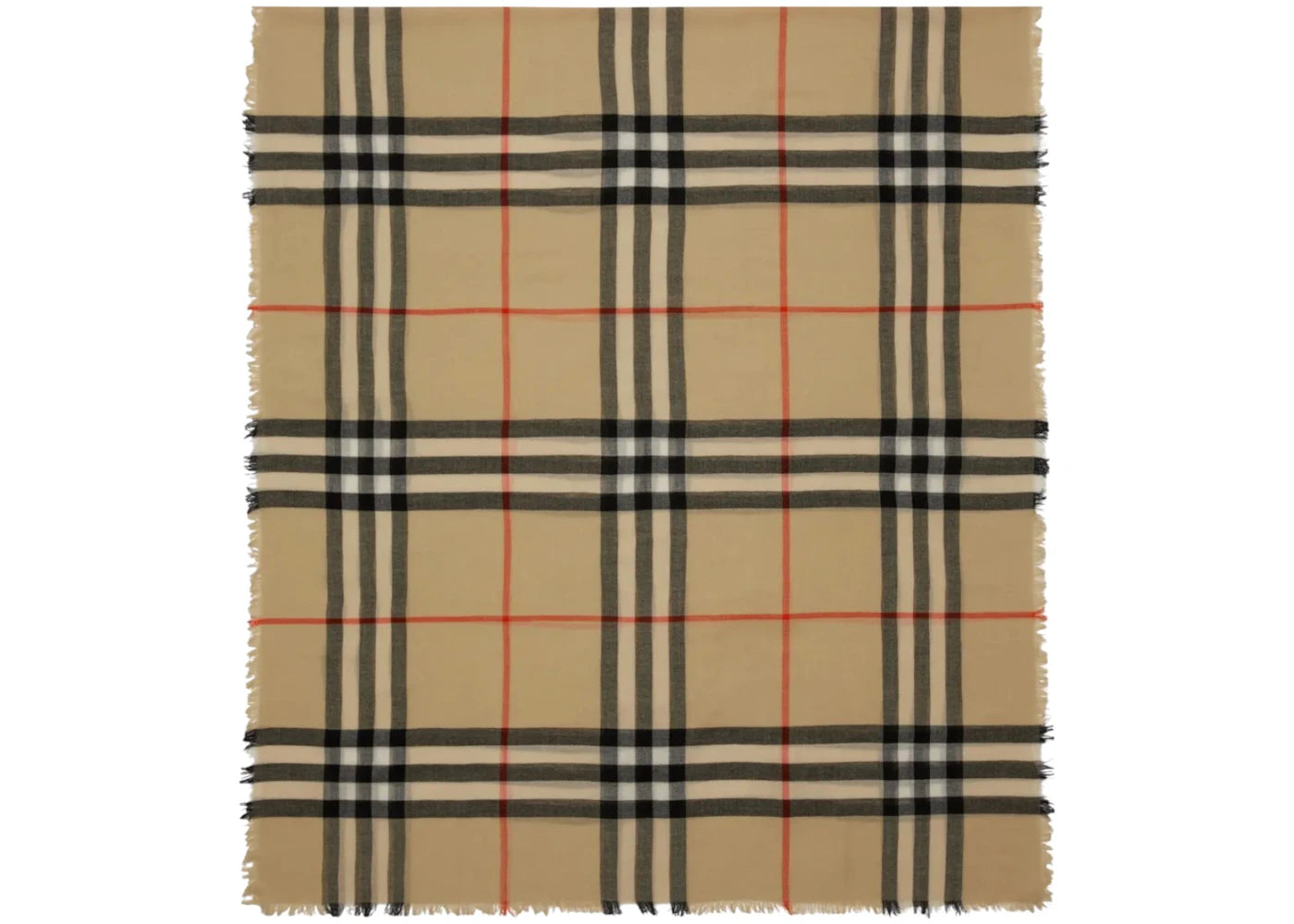 Burberry MU GCightweight Wool Scarf Rl Black