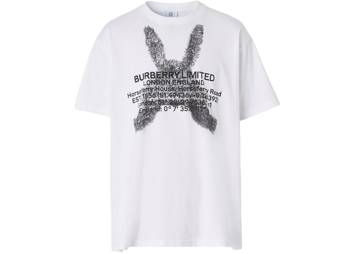 Burberry Montage Print Oversized T-Shirt White/Black