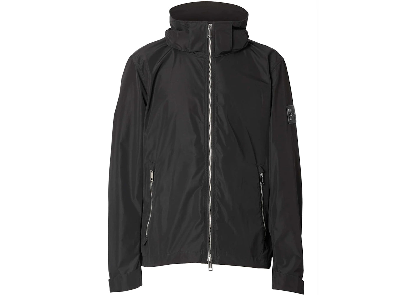 Burberry Packaway Hood Shape-Memory Taffeta Jacket Black