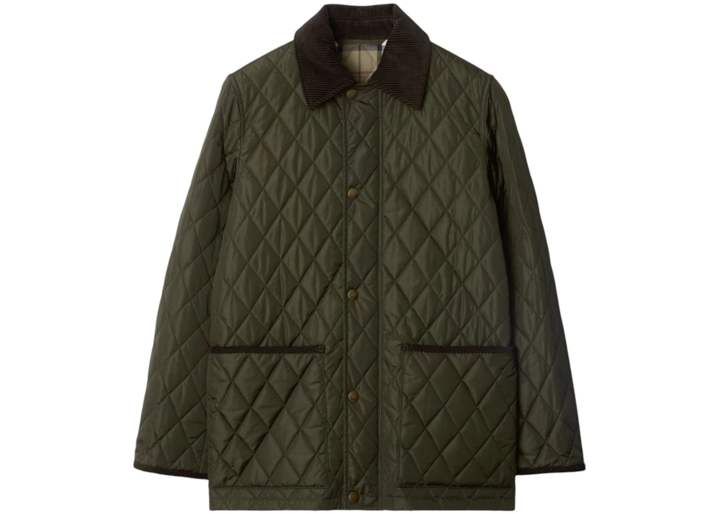 Burberry Quilted Jacket Shale/Brush Ip Check