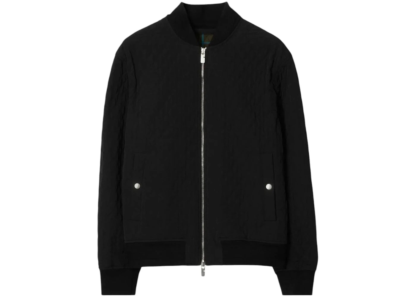 Burberry Quilted Nylon Bomber Jacket Black