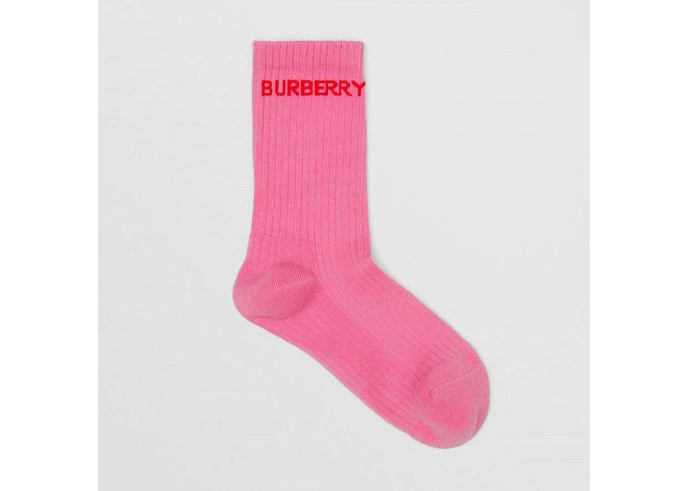 Burberry Red Logo Socks Bubblegum Pink