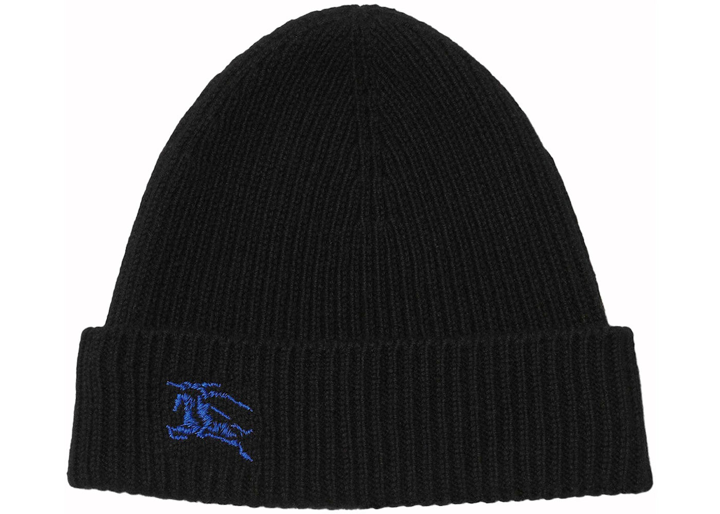 Burberry Ribbed Cashmere Beanie Black