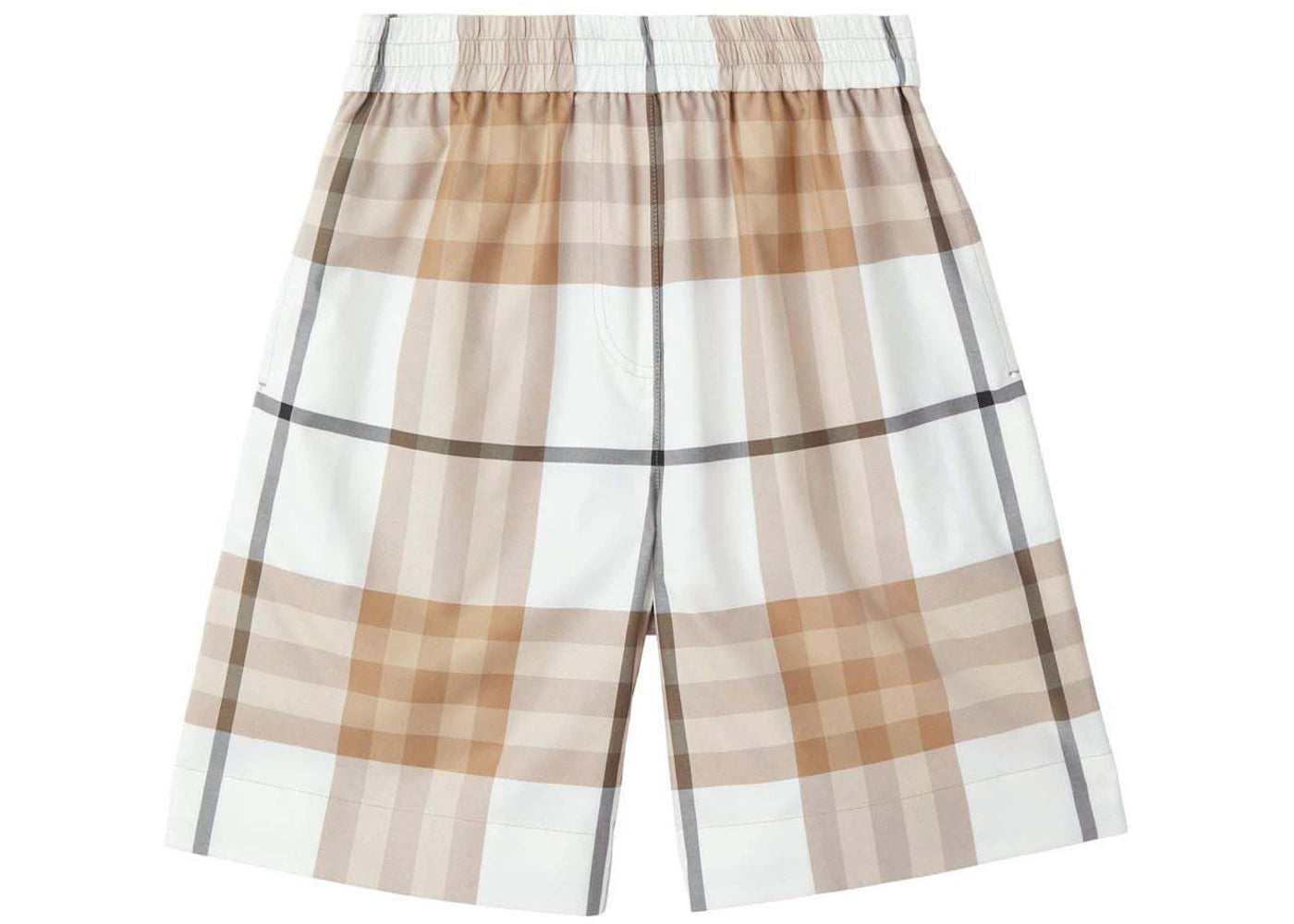 Burberry Signature Check-print Shorts White/Beige