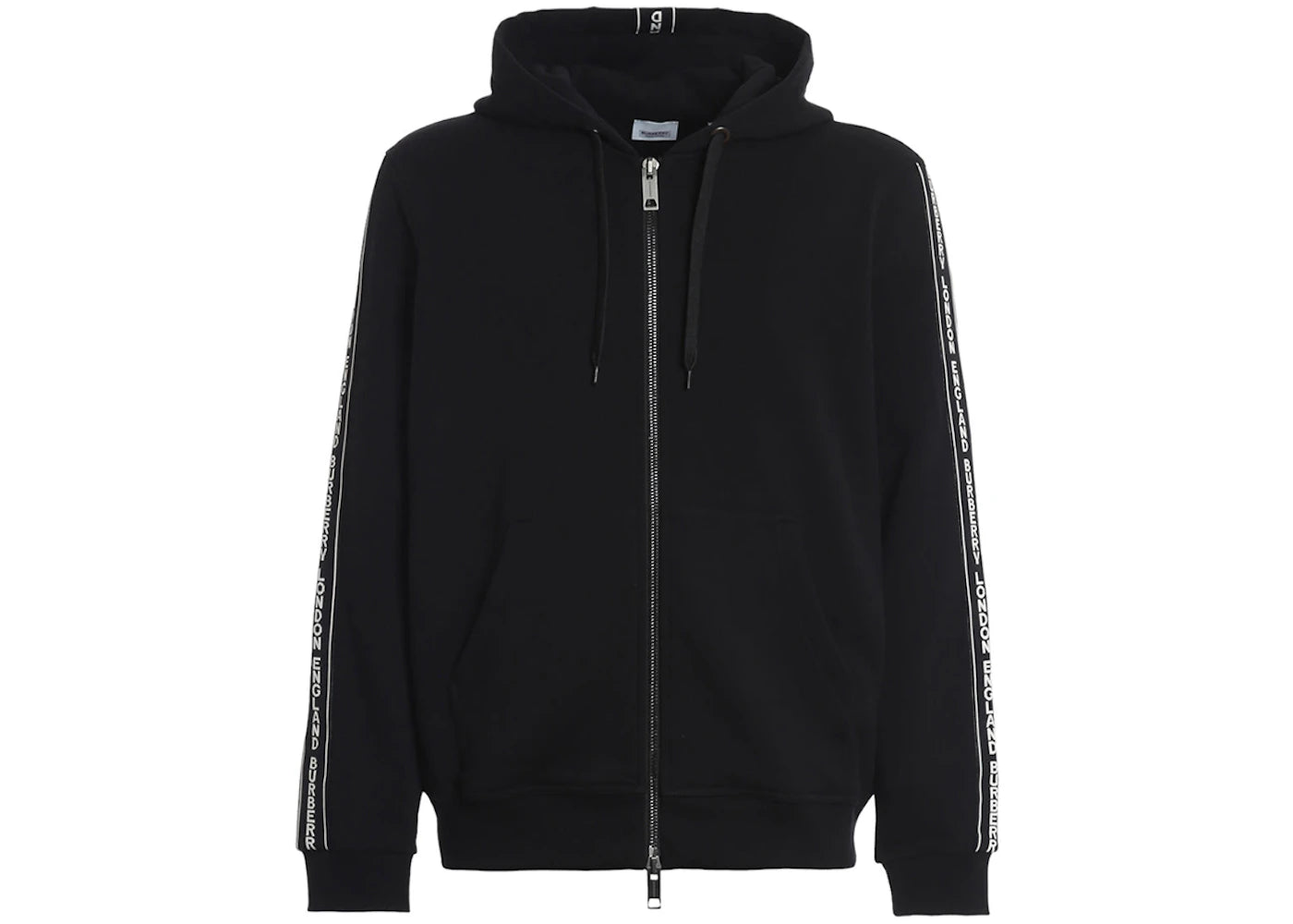 Burberry Siren Zip-Up Hoodie Black
